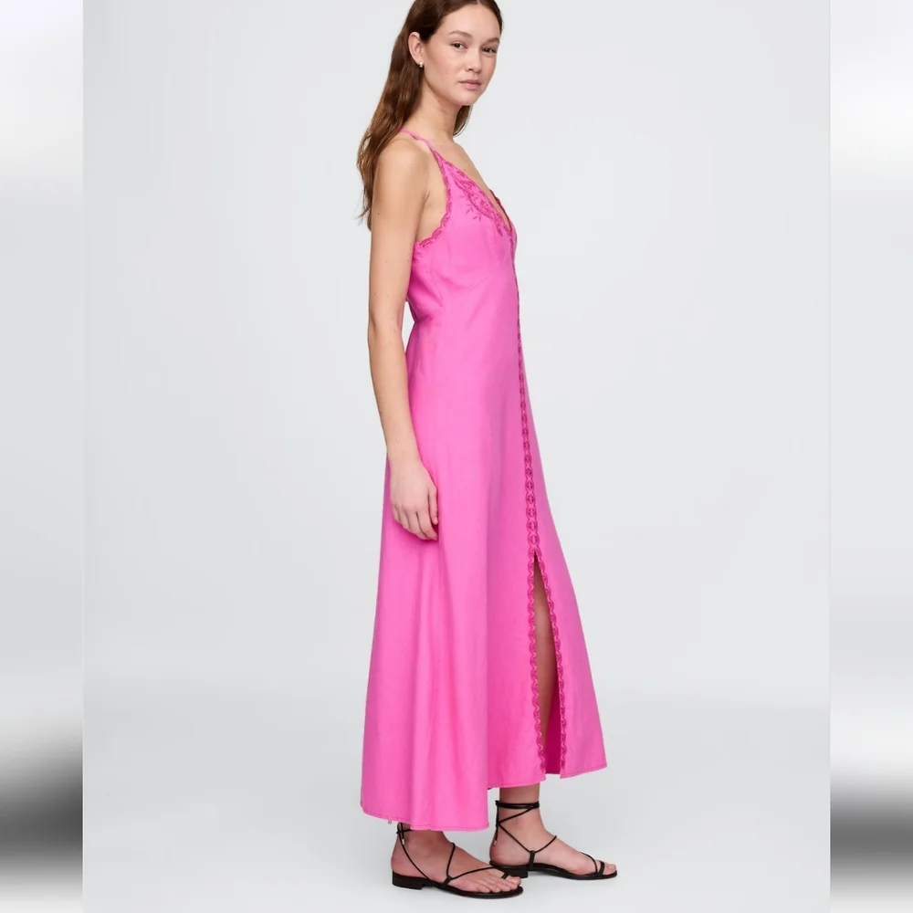 Gap Pink Sleeveless Maxi Dress - Picture 3 of 8